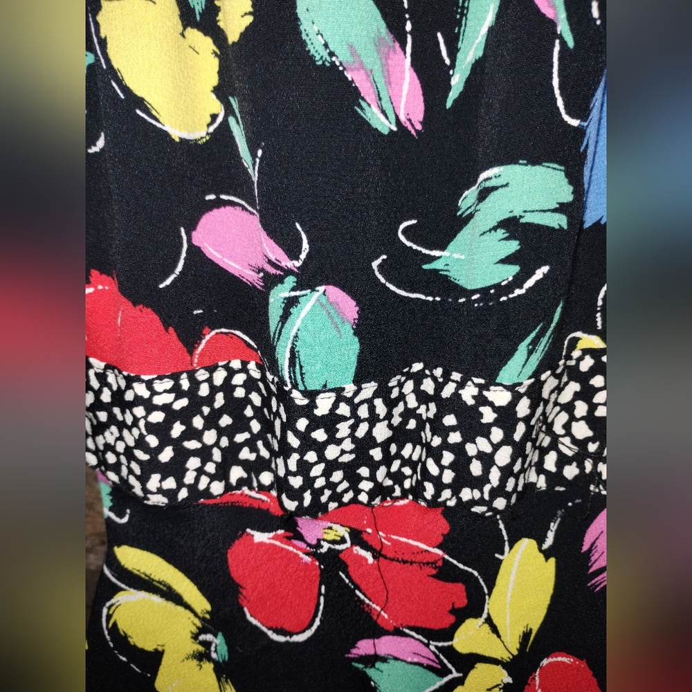 Rixo like new maxi dress, black floral size ten, off the shoulder, - Picture 8 of 11